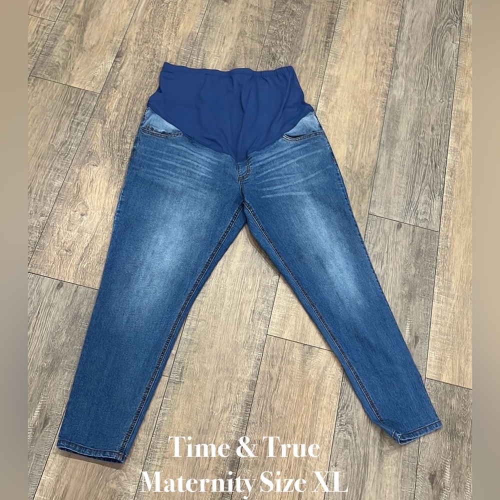 Time & Tru  Size X-Large Maternity Jeans Stretch Fit